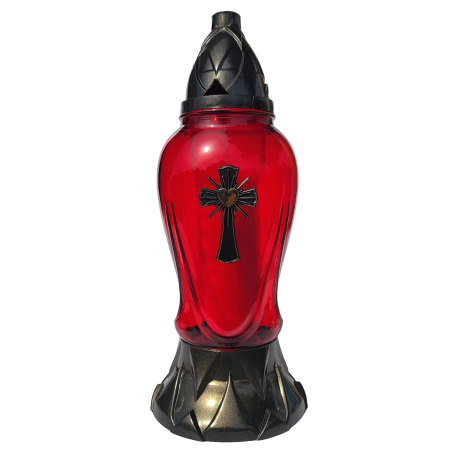 Z478 Krzyżyk serce czerwony