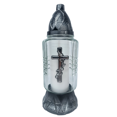 Z539 Róża krzyżyk srebrny