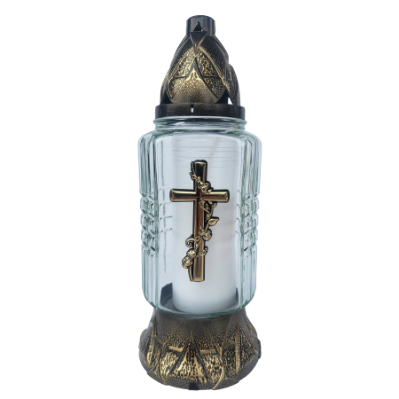 Z539 Róża krzyżyk złoty