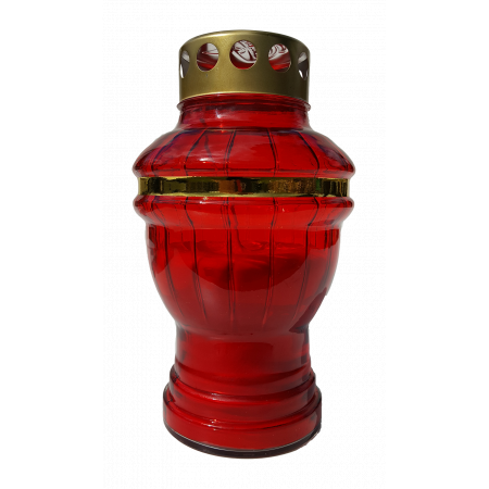 Znicz zalewany P27 Blacha czerwony